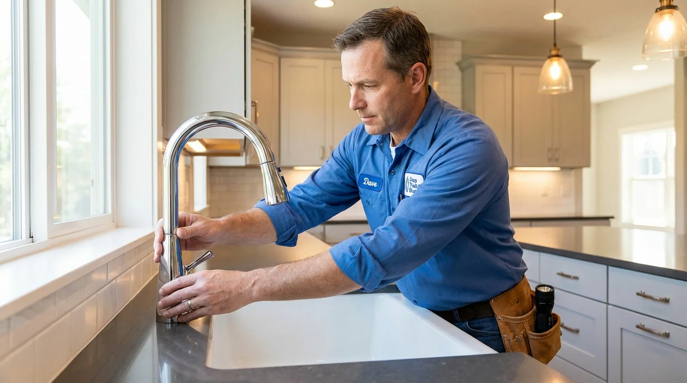 Kitchen faucet installation by Johns Plumbing LLC in Marienville