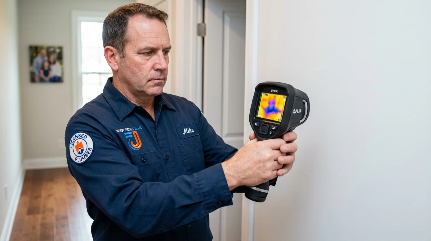 Thermal imaging leak detection by Johns Plumbing LLC in Marienville